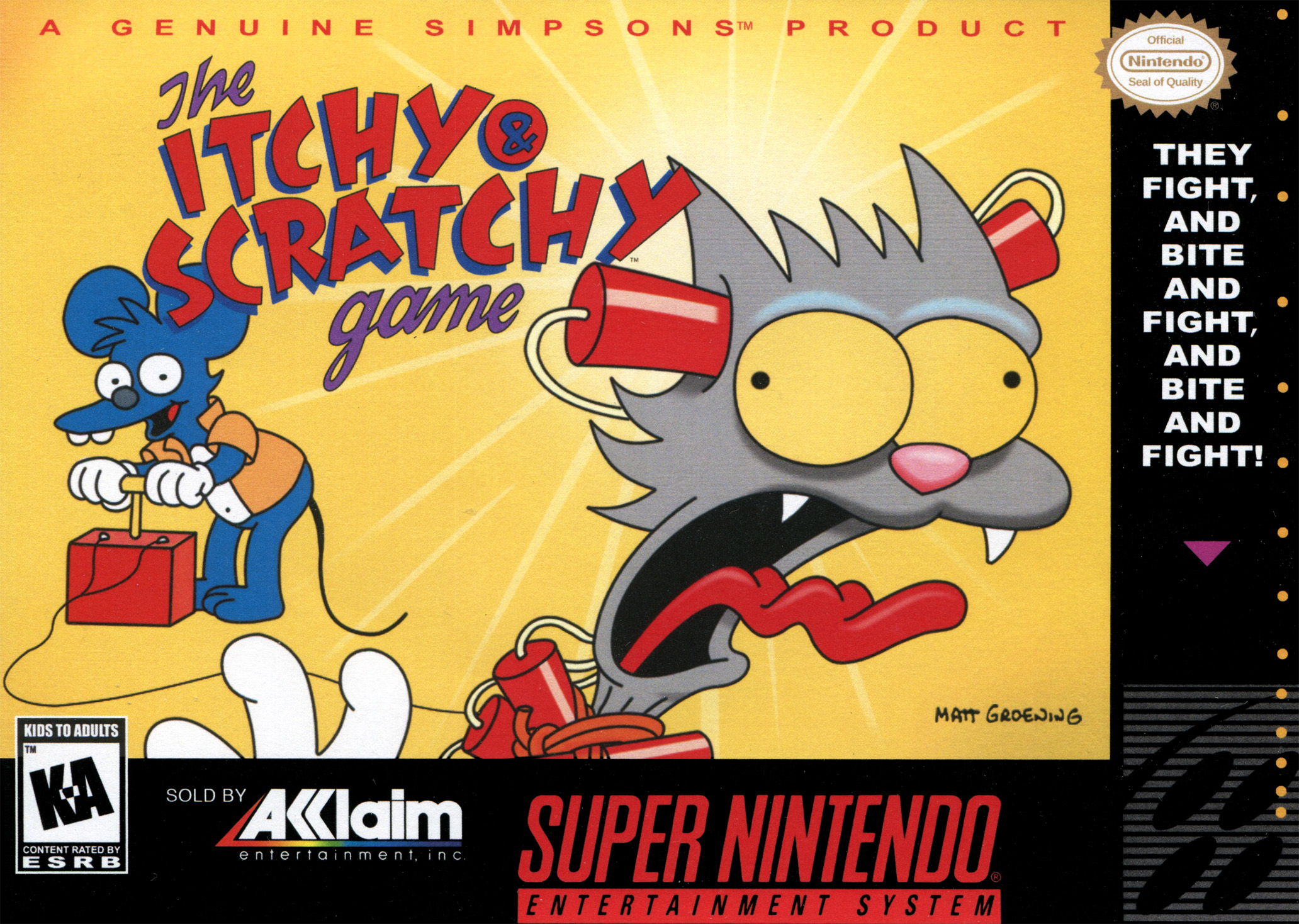 Naslovnica za The Itchy & Scratchy Game