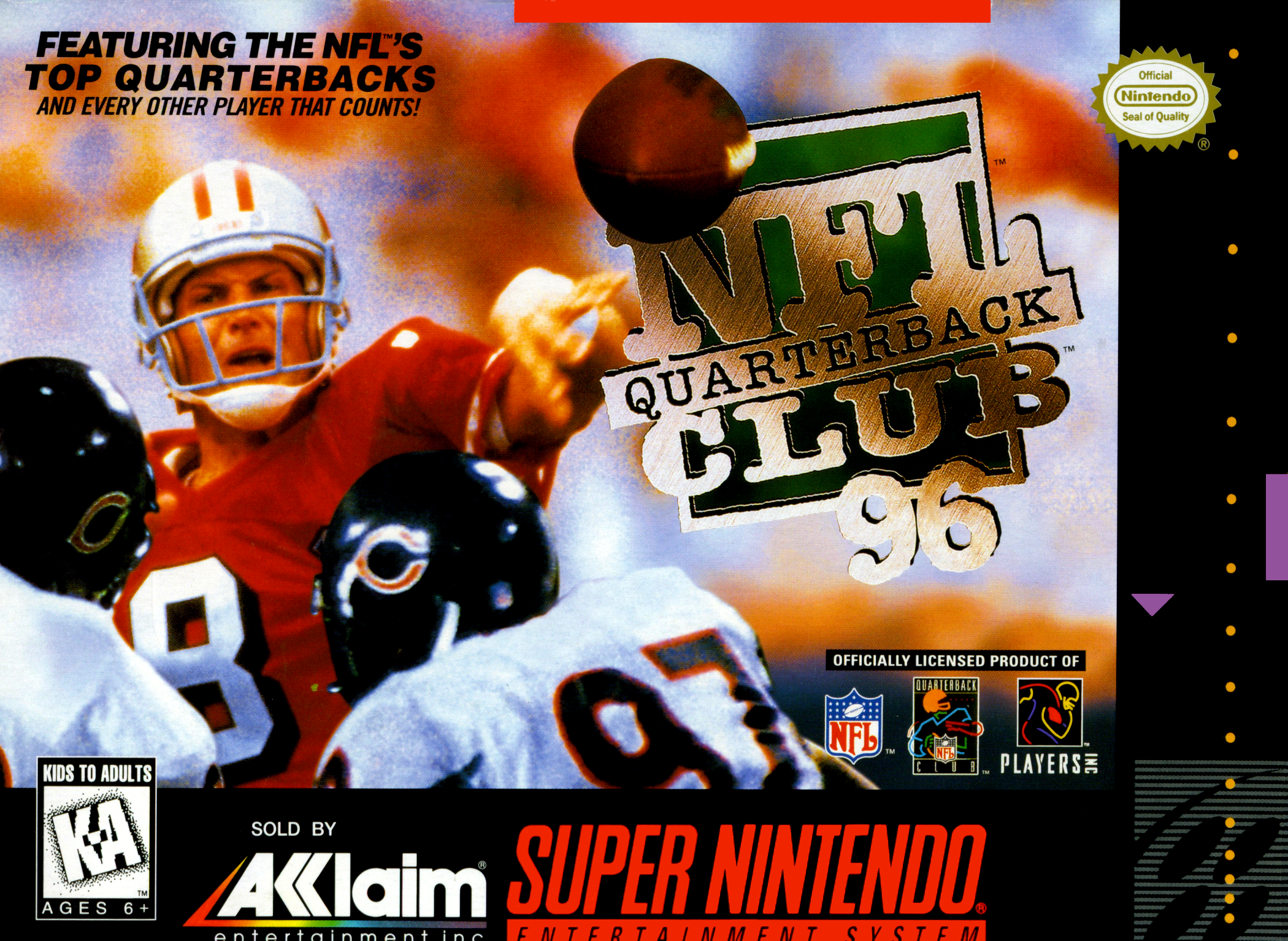 Naslovnica za NFL Quarterback Club 96