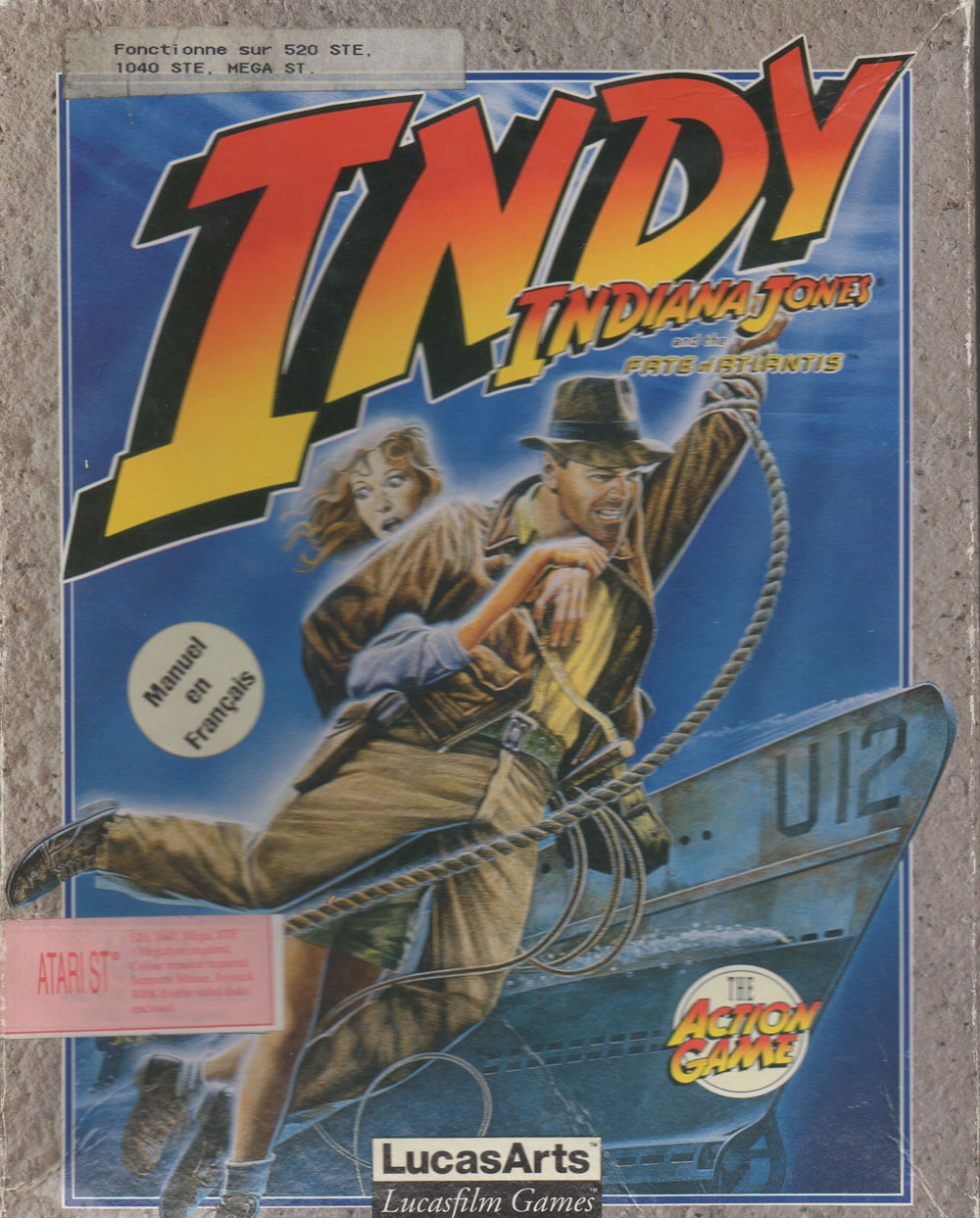 Naslovnica za Indiana Jones and the Fate of Atlantis: The Action Game