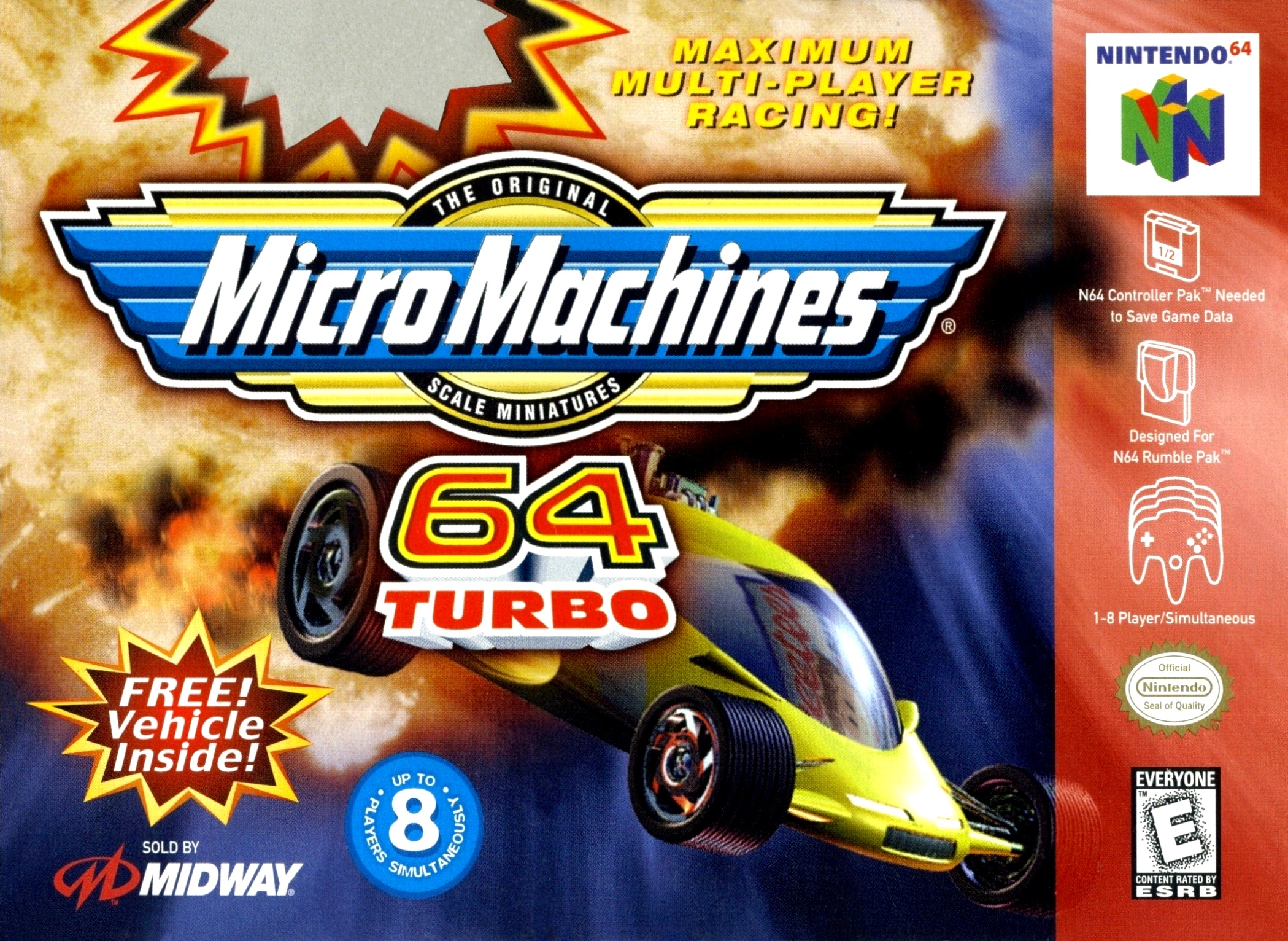 Naslovnica za Micro Machines 64 Turbo