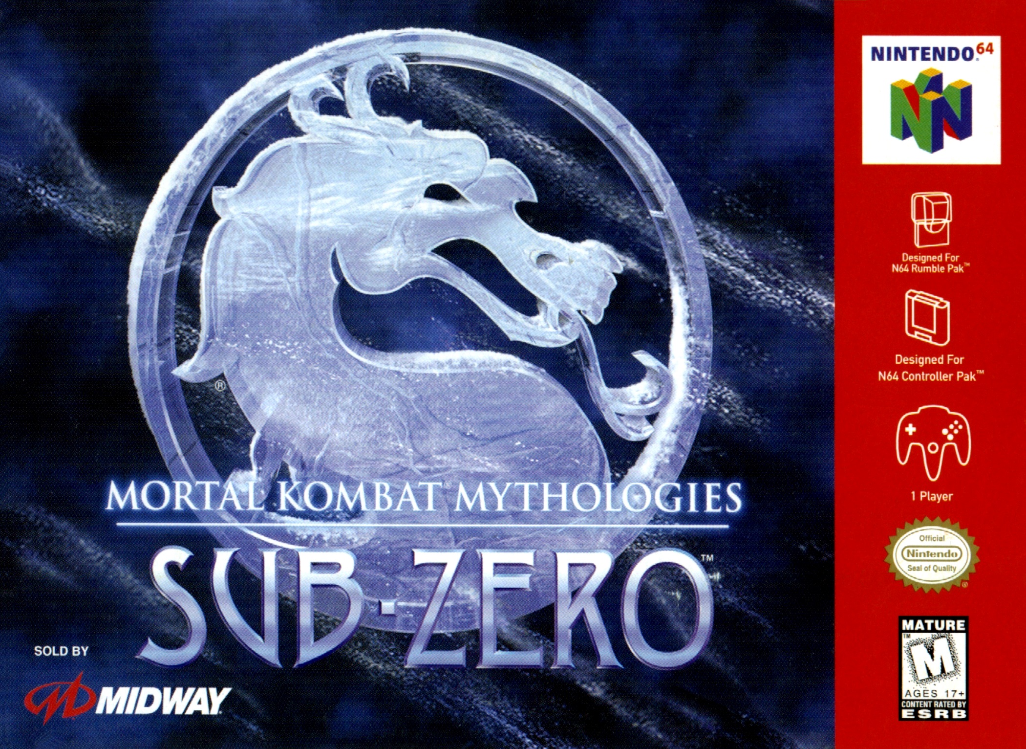 Naslovnica za Mortal Kombat Mythologies- Sub-Zero