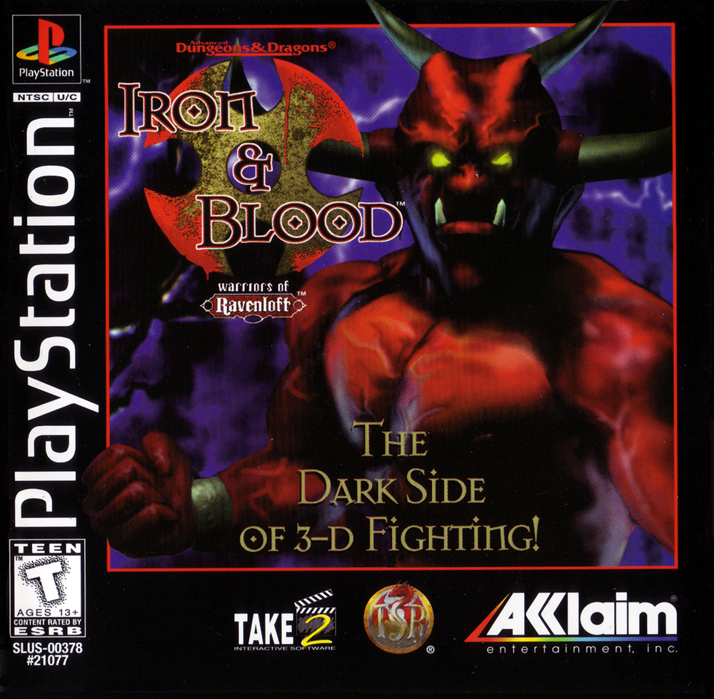 Naslovnica za Advanced Dungeons & Dragons: Iron & Blood: Warriors of Ravenloft