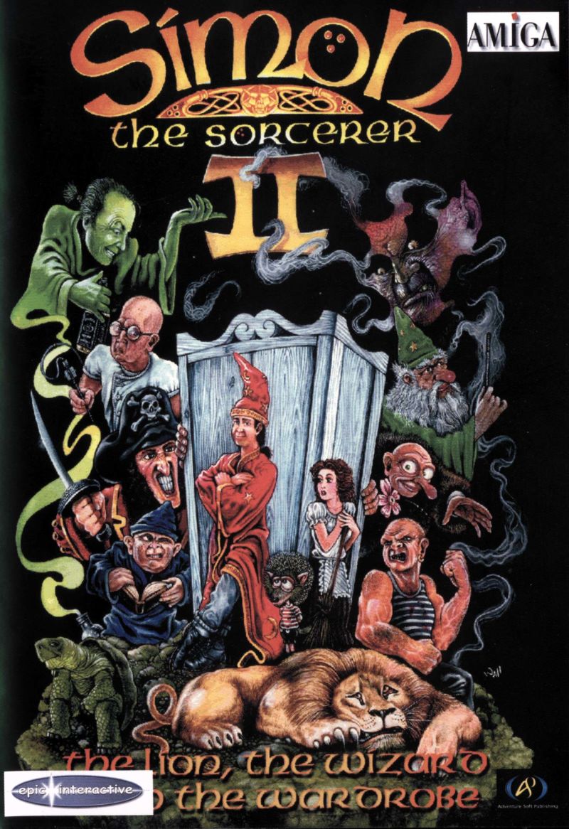 Naslovnica za Simon the Sorcerer II: The Lion, the Wizard and the Wardrobe