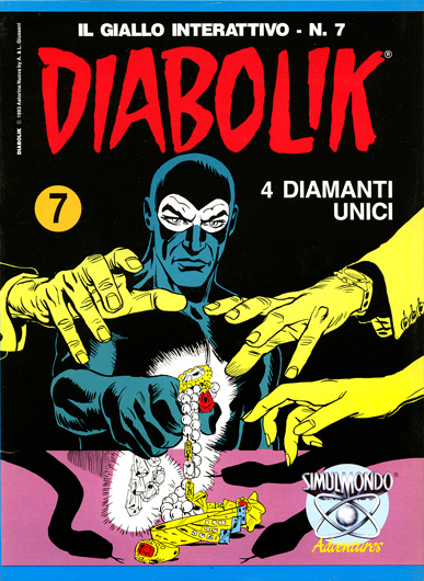 Naslovnica za Diabolik 7: 4 Diamanti Unici