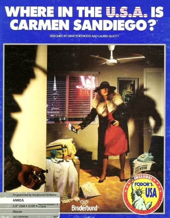Naslovnica za Where in the U.S.A. Is Carmen Sandiego?