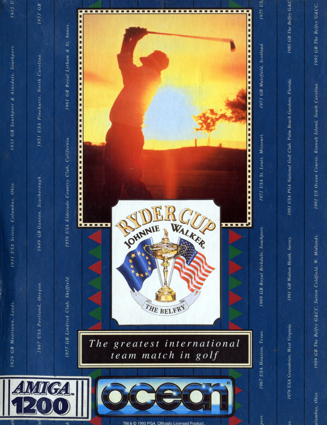 Naslovnica za Ryder Cup: Johnnie Walker